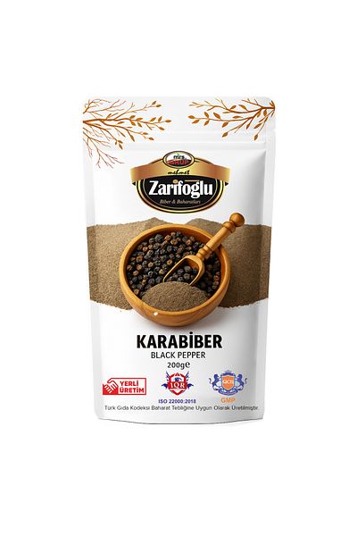 Zarifoğlu Black Pepper Powder 200 Gr 1St Quality