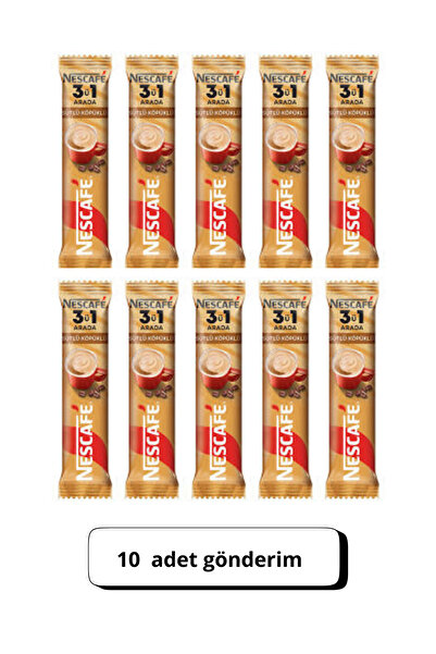 Nescafe Nescafé 3'ü 1 Arada Sütlü Köpüklü 10'lu Paket 10x17.4 G