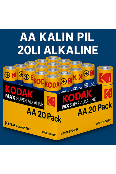 ANI OFİS KIRTASİYE A K Kalem Aa Kalın Pil - 20'li Alkalin