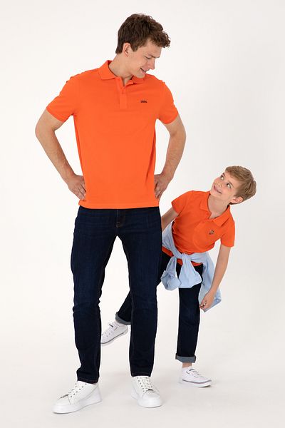 U.S. Polo Assn. Men's Regular Fit Polo Neck Pomegranate Flower Basic T-Shirt 50306007-Vr039