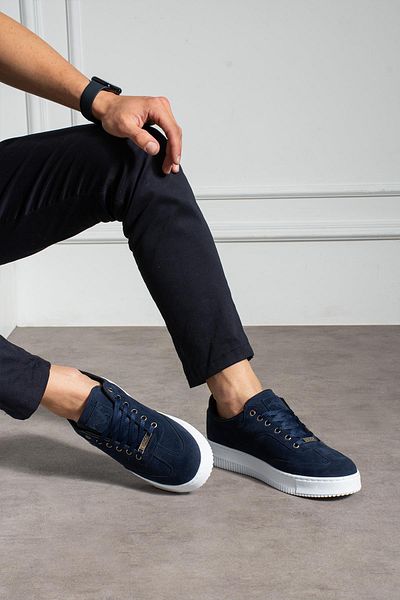 L.A Polo Suede Navy Blue Color Men's Sneaker