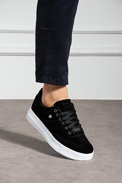 L.A Polo Suede Black White Color Men's Sneaker