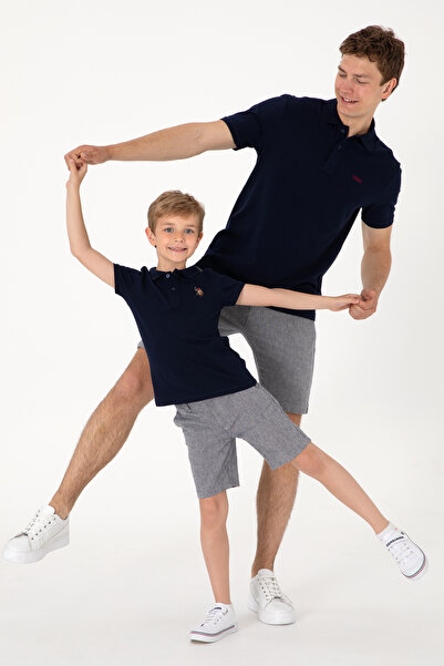 U.S. Polo Assn. Erkek Çocuk Lacivert Basic Polo Yaka Tişört 50306484-VR033