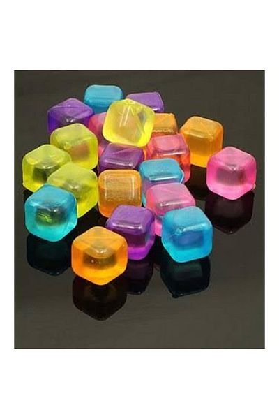 Touch Me 20pcs Ballpoint Ice Mold Ice Cubes Colorful Plastic Ice Cubes