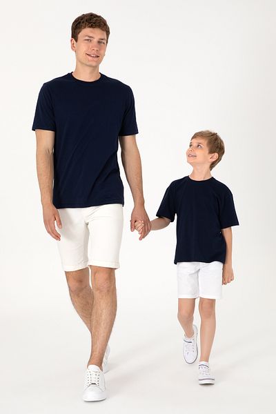 U.S. Polo Assn. Boy's Navy Blue Comfort Crew Neck T-Shirt 50307153-Vr033