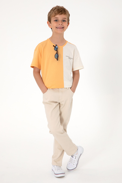 U.S. Polo Assn. Pantaloni de jeans bej pentru băiat 50308259-DN0032