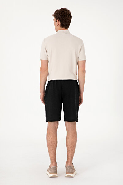 U.S. Polo Assn. Erkek Siyah Örme Şort 50308794-VR046