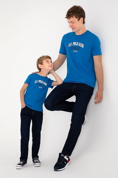 U.S. Polo Assn. Boy's Cobalt Crew Neck T-Shirt 50307174-Vr077