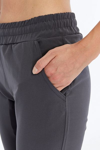 AXXEL Women's Gray Spring Woven Lycra Trousers-P2223Ta