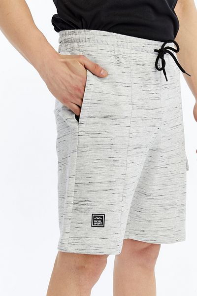 AXXEL Men's Gray Side Pocket Bermuda S2212