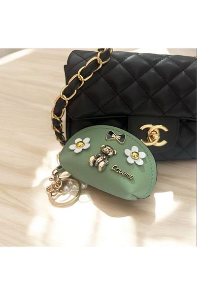 demirosa 1 Pcs Mini Wallet Keychain & Bag Accessory (Bag Not Included)
