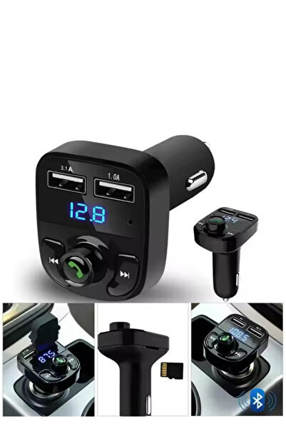 yumax Bluetooth Fm Transmitter Araç Kiti X8 | 15w Hızlı Şarj, Oto Çakmaklık, Usb Mp3 Çalar, Müzik Ve Radyo