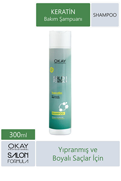 OKAYPROFESSIONNEL Salon Formula Yıpranmış Saçlar İçin KERATIN Şampuan 300ml