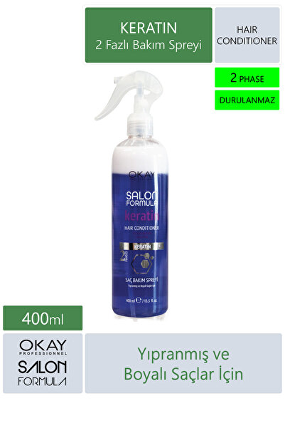 OKAYPROFESSIONNEL SALON FORMULA Yıpranmış Saçlar İçin 3'lü KERATIN Saç Bakım Seti