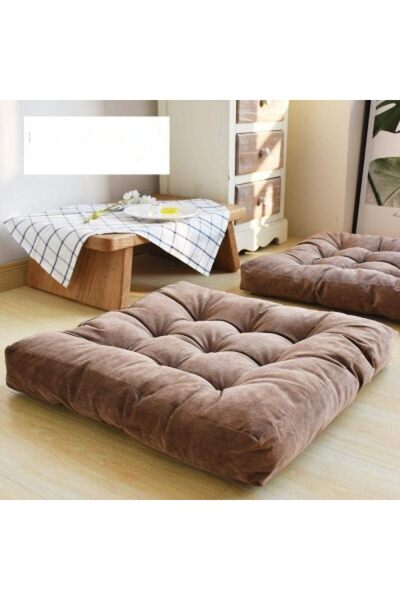 TicaretJet Kahverengi Yer&palet Minderi kare 60x60x10 Bahçe Minder Koltuk Min...