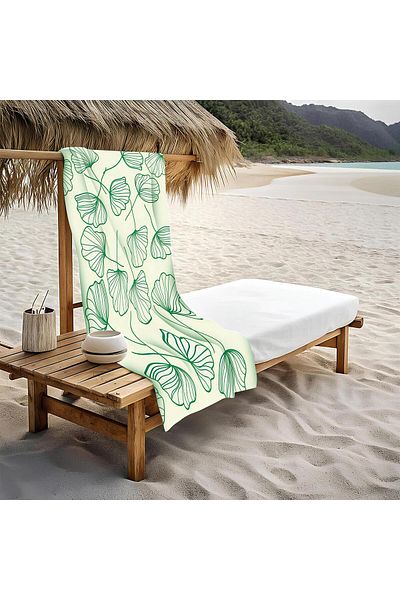 Doruklar Home Collection Πετσέτα θαλάσσης με μοντέρνο σχέδιο 80x160 CM - Aqua41