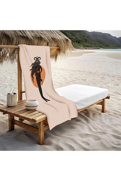 Doruklar Home Collection Αιγόκερως Motif Beach Pool 80x160 CM Ζώνη