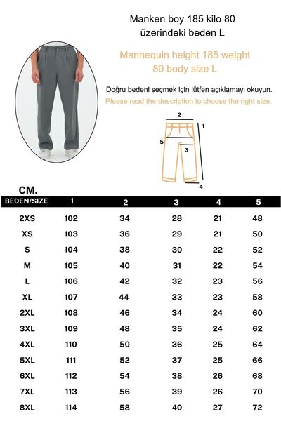 RELAXL 100% Cotton Natural Sile Cloth Comfortable Fit Pleated Dark Gray Men's Trousers