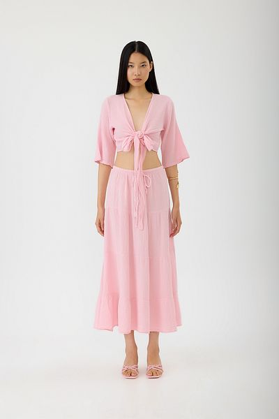 SEVİLEN Tie-Up Skirt Set