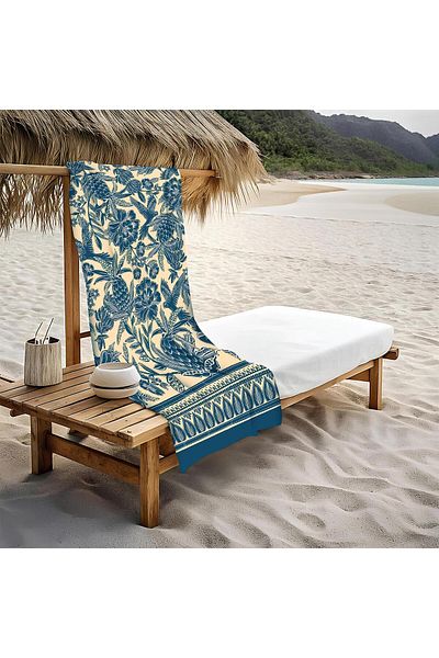 Doruklar Home Collection Πετσέτα θαλάσσης με μοντέρνο σχέδιο Peshtemal 80x160 CM OPT06