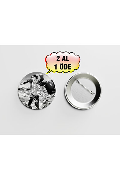 Akumastik Attack On Titan Eren Jaegar 4. Sezon 44mm İğneli buton Rozet- Anime...