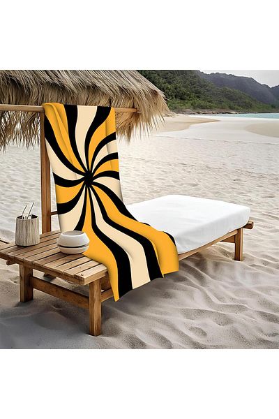 Doruklar Home Collection Πετσέτα θαλάσσης παραλίας με μοντέρνο σχέδιο Peshtemal 80x160 CM Aqua06