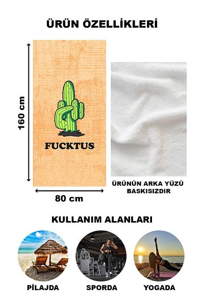 Doruklar Home Collection Πετσέτα θάλασσας με μοντέρνα σχέδια ψηφιακής εκτύπωσης 80x160 cm Trl09