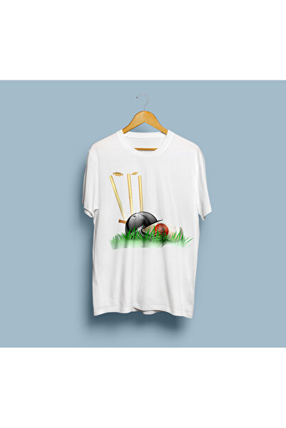 eioswear تي شيرت بتصميم كريكيت للجنسين مقاس كبير