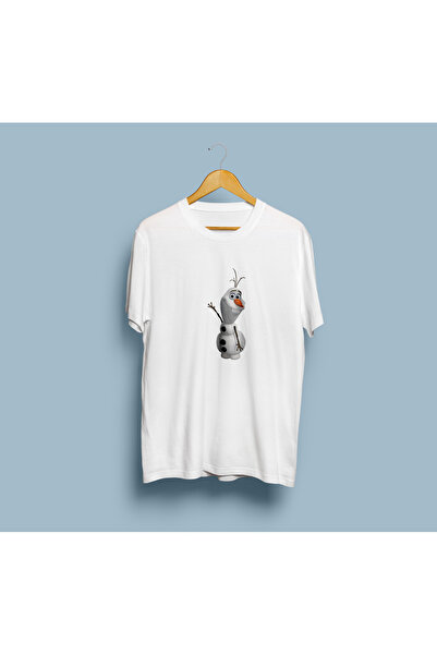 Genel Markalar Oversize Olaf Tasarım Unisex T-shirt
