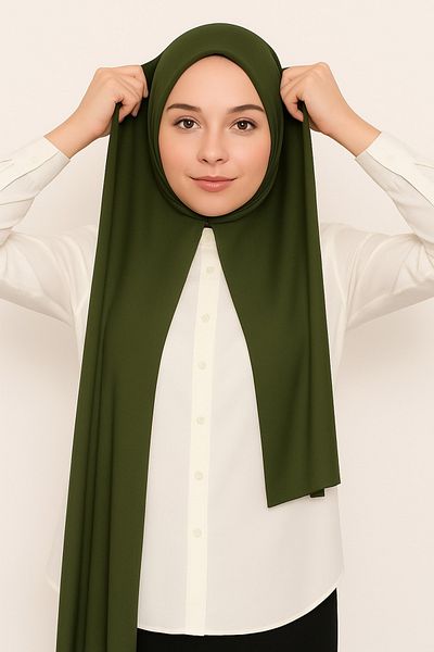 Merve Nayir Buy 3 Pay 2 Ready-Made Practical Combed Cotton Shawl (Price Is for 1 Piece)