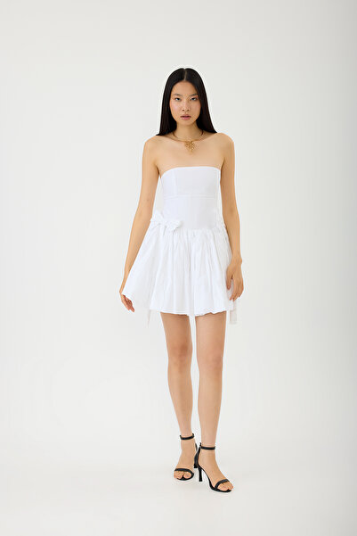 SEVİLEN Fiyonk Detaylı Mini Yazlık Elbise