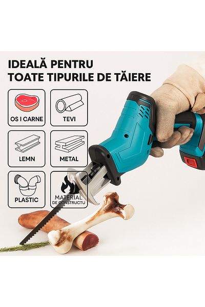 LITHIUM İON Fierăstrău Reîncărcabil 2-în-1 – Cu 2 Baterii Li-ion, Ideal Pentru Proiecte Diy Și Grădină