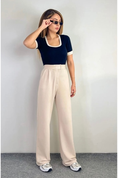 Mels Cırtlı Palazzo Pantolon