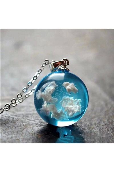 Kirpi Sky Necklace Round Sphere