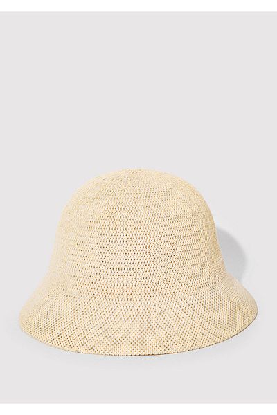 Mavi Beige Straw Bucket Hat 1910080 -70185
