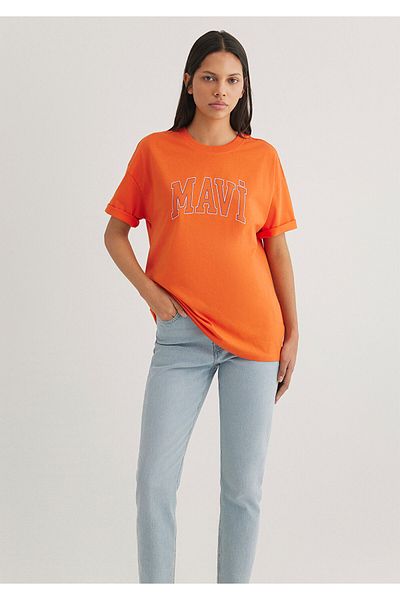 Mavi Oranges T-Shirt mit Logo-Aufdruck Normale Passform / Normale Passform1611193-70485