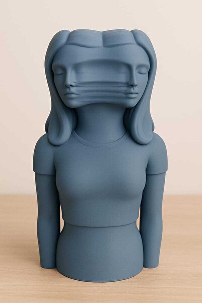 Home Dekoratif Modern Sanat Heykeli – Çift Yüzlü Kadın Büstü | Voltrex Design Özgün Tasarım