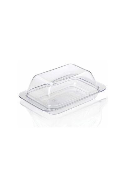 Melkan Home Transparent Butter Bowl with Lid - Practical Storage Container for Refrigerator and Kitchen - Butter Storage Container