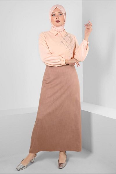 Alvina كم بالون تونيك بتفاصيل حجرية 20236