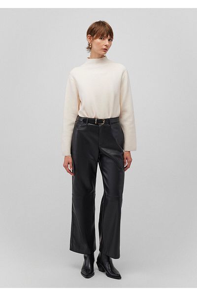 Mavi Schwarze Kunstlederhose 1010867 -900