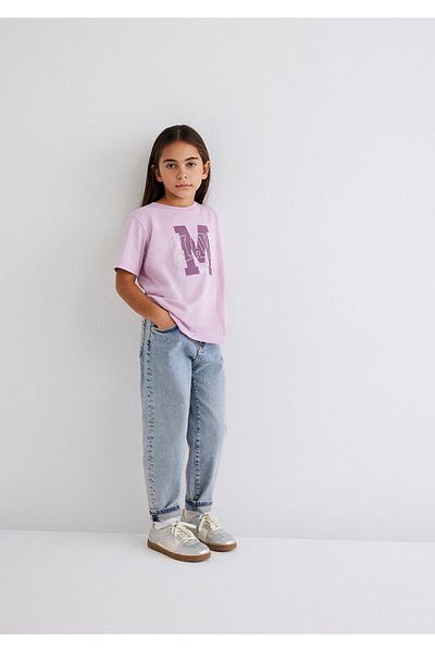 Mavi Tricou Liliac Imprimat cu Logo Regular Fit / Regular Fit 7610222 -70505
