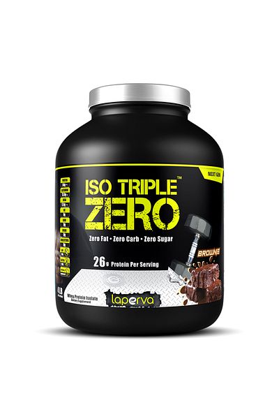 Laperva Iso Triple Zero Next Generation, Isolated Whey Protein, Brownie, 5 Lb