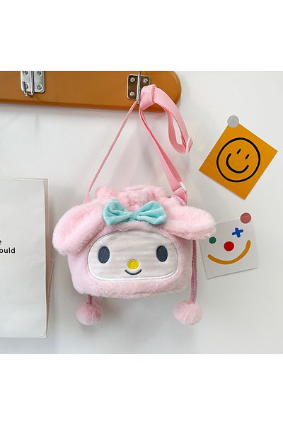 SANRIO Mymelody Bag Kawaii Cinnamoroll Handbag Tote Plushie Shoulder Messenger Bags Kuromi Hello Ki