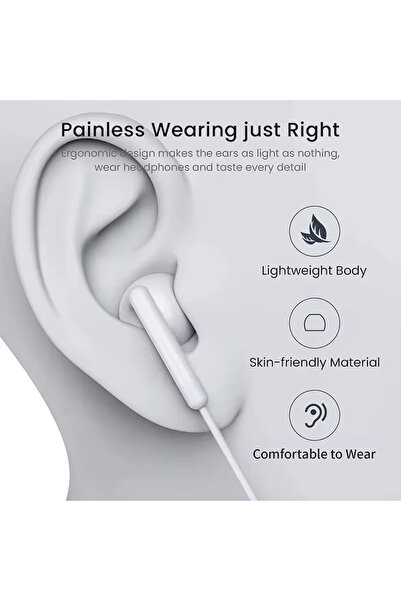 Choice سماعات أذن أصلية من Cuffie Apple Iphone 15 Pro Max Type C مزودة بكابلات داخل الأذن لأجهزة Ipad وSamsung وXiaomi
