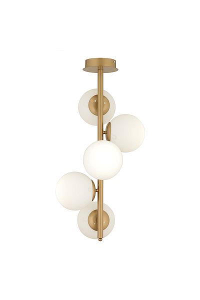 Apliqa Lustra HubRom, UZEL 3588-05-FR 40x 70 cm 5xE27-60W Antiq