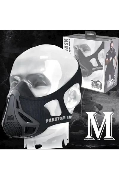 fulina Altitude training mask, comfortable to wear, adjustable resistance, suitable for sports, black