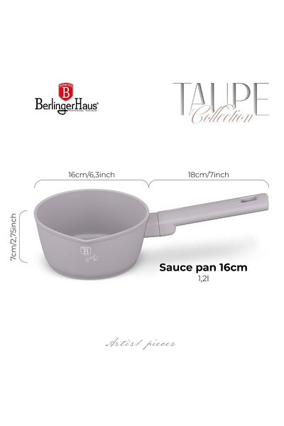 Berlinger Haus Sauce Pot 16 Cm Taupe Bh 8087