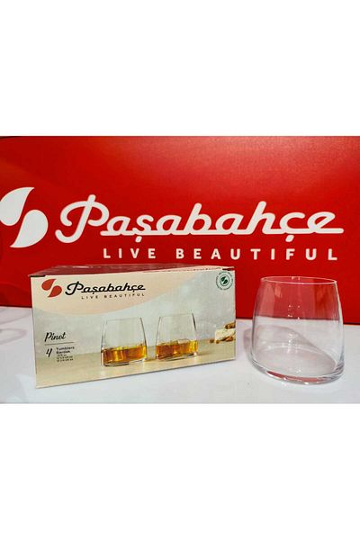 Paşabahçe 420742 Pinot Water-nealko nápoj-magnólie Sklenice - 390 ccm - 4 kusy
