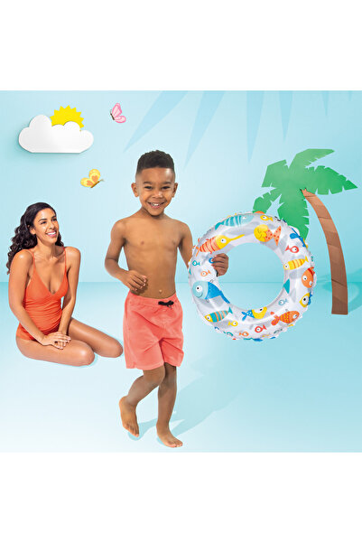 Intex عوامة سباحة للأطفال - - منقوشة - 51 سم (59230)