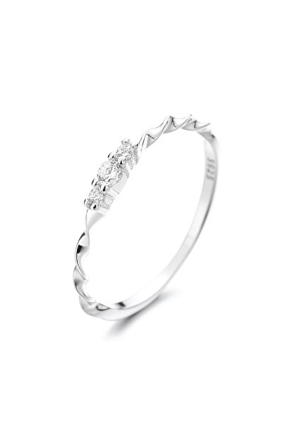 delis 925 silver ring, JW1319, elegant model, rhodium plated